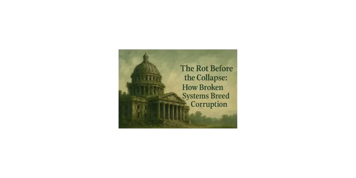 The Rot Before the Collapse: How Broken Systems Breed Corruption